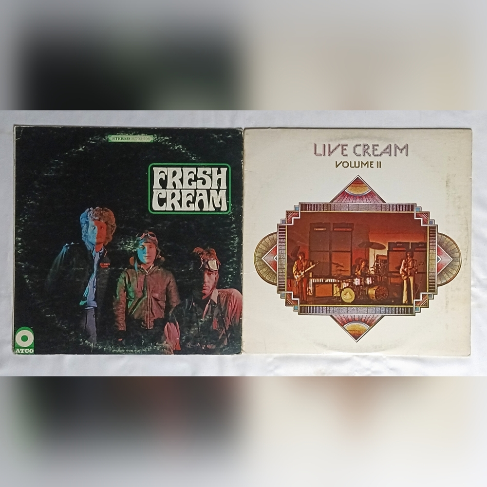 Cream LP Lot of 2 FRESH CREAM - LIVE CREAM Vol. 2